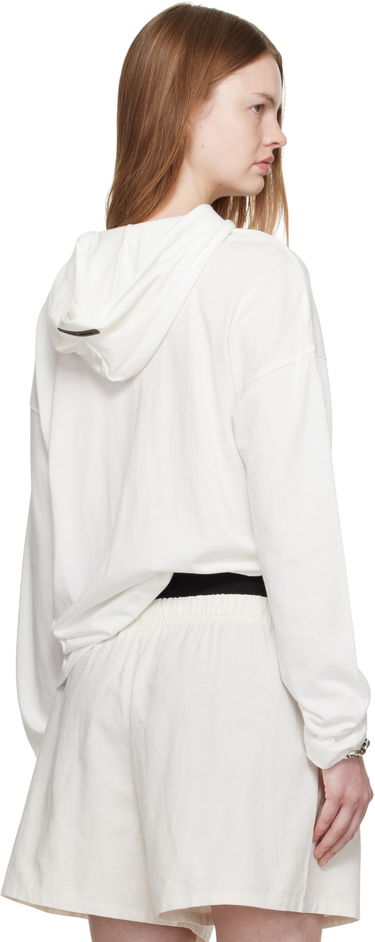 Суитчър Fear of God Fear of God ESSENTIALS Long Sleeve Hoodie Бяло | 125SP257174FW, 2