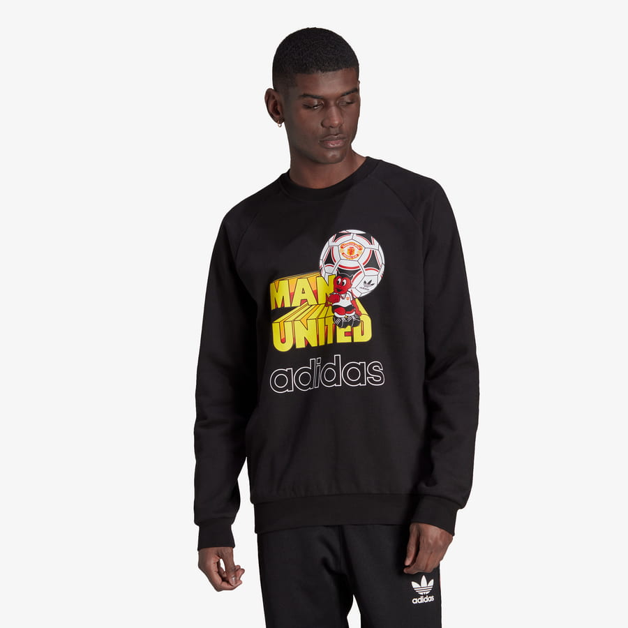 Суитчър adidas Originals Manchester United GR Crewneck Черно | HP0456, 0