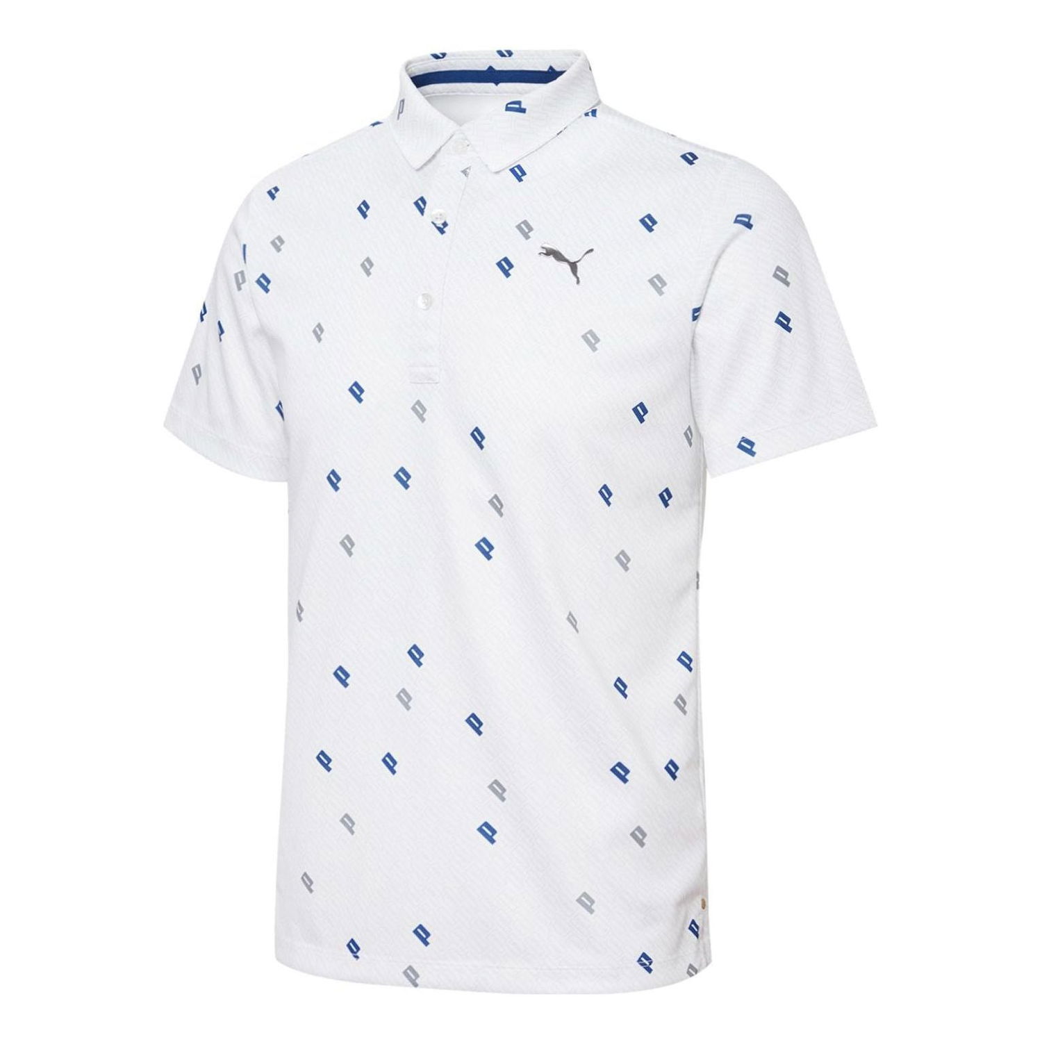 Поло тениска Puma Golf Jacquard Polo Shirt Бяло | 930322-04, 0