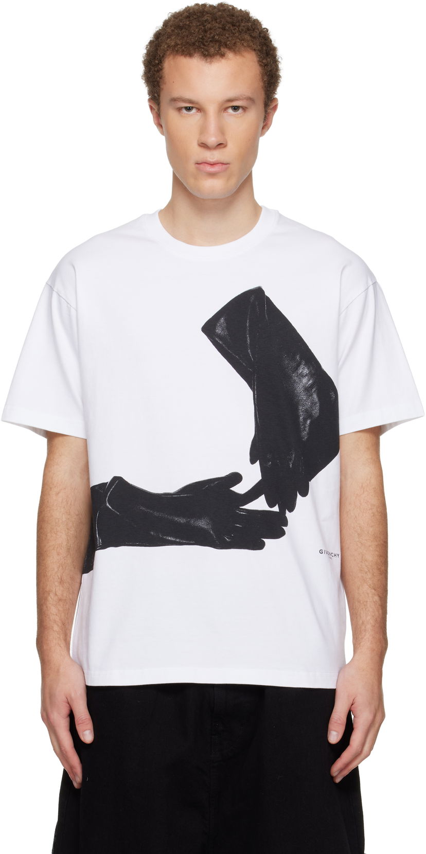 Тениска Givenchy Surrealism Print T-shirt Бяло | BM71NK3YSX100