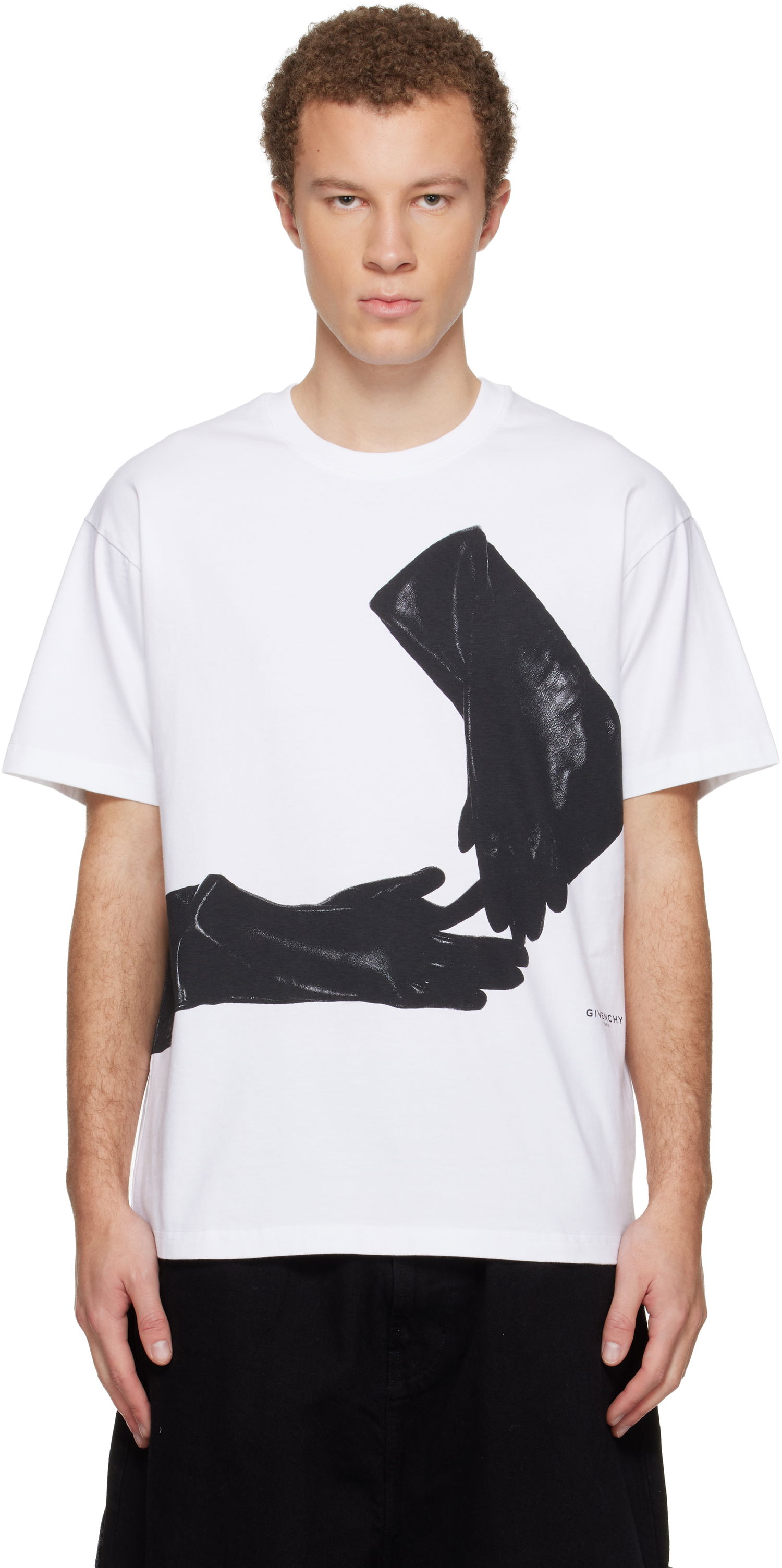 Тениска Givenchy Surrealism Print T-shirt Бяло | BM71NK3YSX100, 0