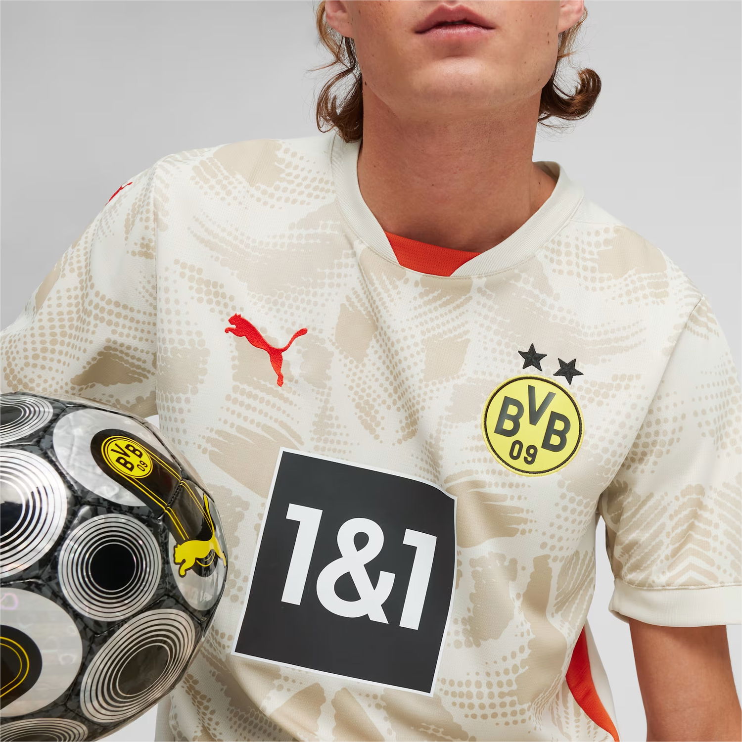 Фланелка Puma Borussia Dortmund 2024/25 Goalkeeper Short Sleeve Jersey Бежово | 774971-38, 1