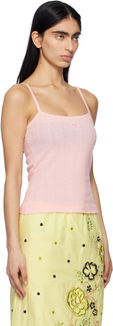 Потник MAISON KITSUNÉ Maison Kitsuné Baby Fox Patch Ribbed Camisole Лилаво | OW00608KA0027, 4