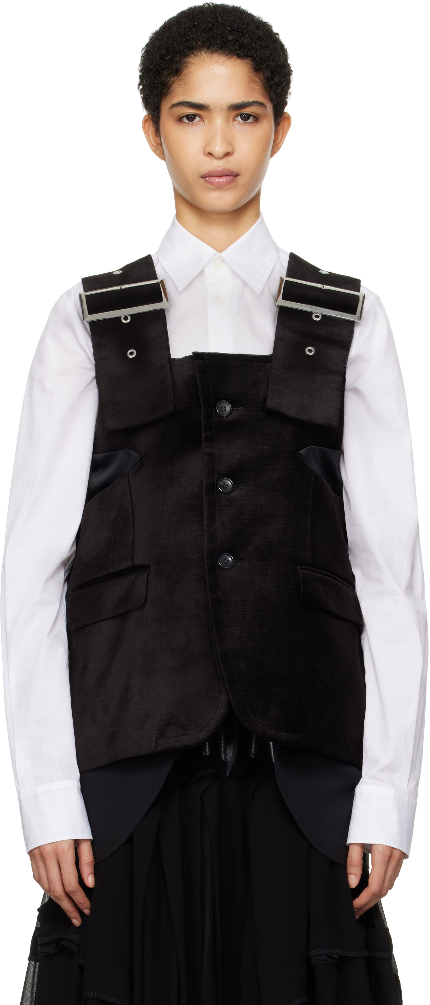 Жилетка Comme des Garçons Velvet Tank Top Черно | GN-J006-051, 0