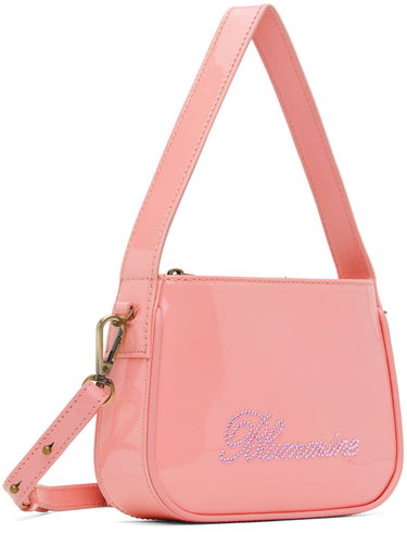 Дамска чанта Blumarine Small Rhinestone Shoulder Bag Бежово | P344W002A, 4