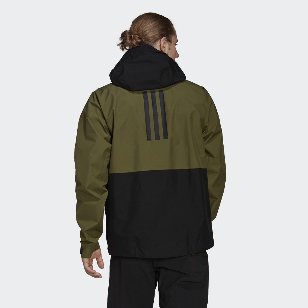 Ветровка adidas Originals Terrex GORE-TEX Paclite Rain Jacket Зелено | H51476, 1