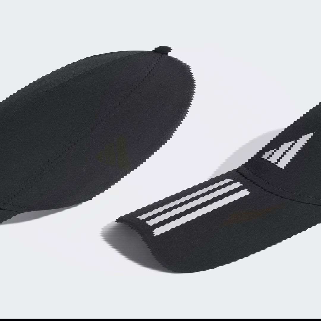 Шапка с козирка adidas Originals 3-Stripes AEROREADY Running Training Baseball Cap Черно | IC6520, 1