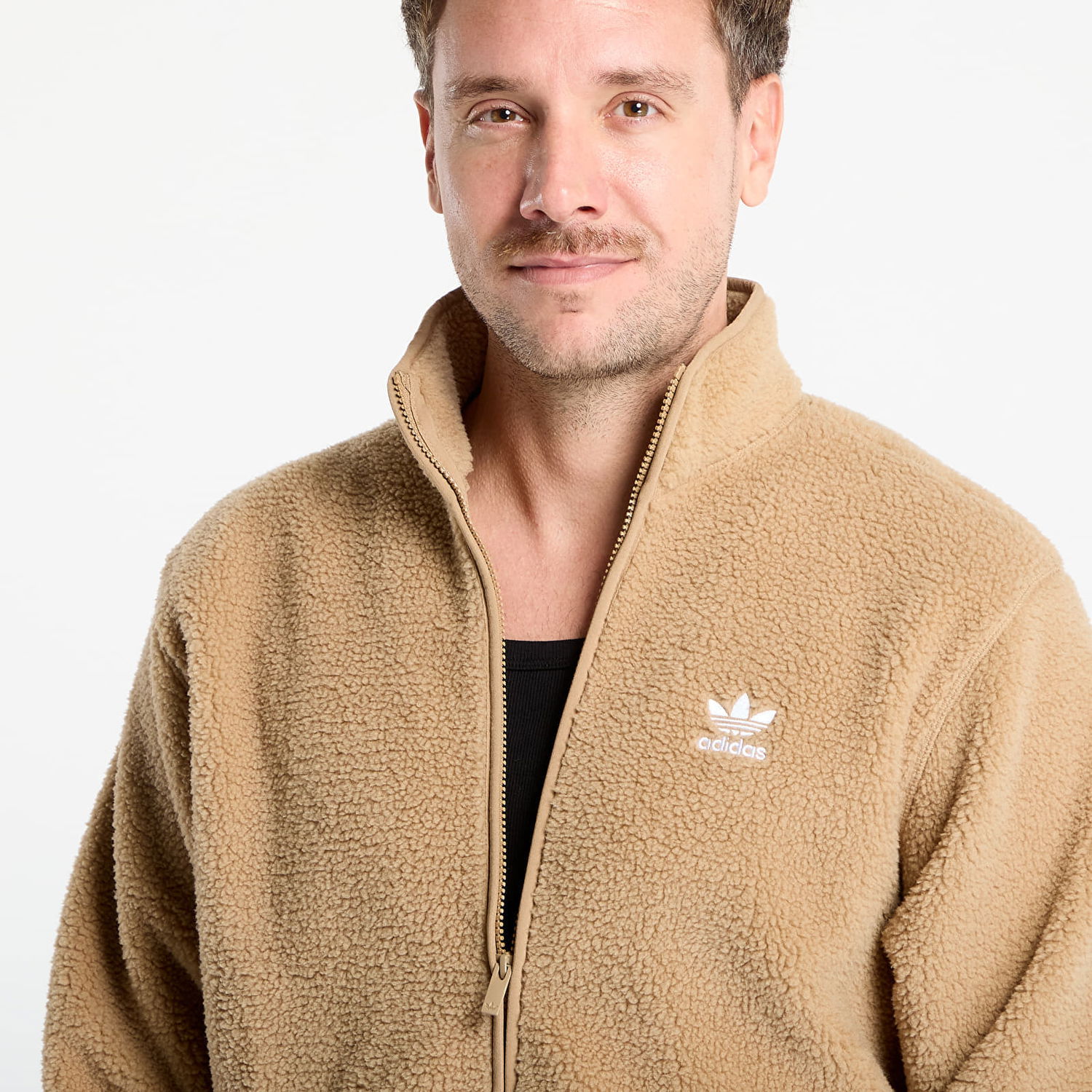Яке adidas Performance Essentials Teddy Fleece Jacket Кафяво | JW3530, 1