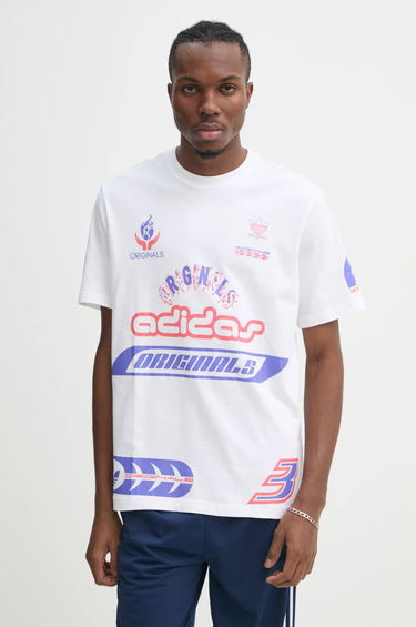 Тениска adidas Originals Graphic Print T-Shirt Бяло | JD0663, 0