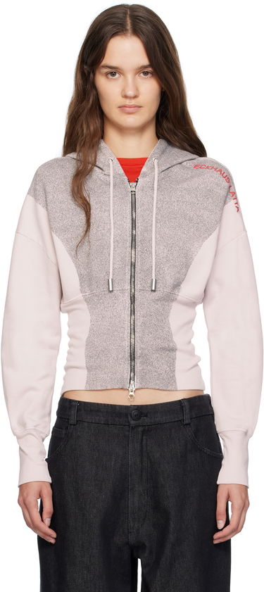 Суитчър Eckhaus Latta Eckhaus Latta Snatched Zip-Up Hoodie Розово | 4000-EL-PF25-P -, 0