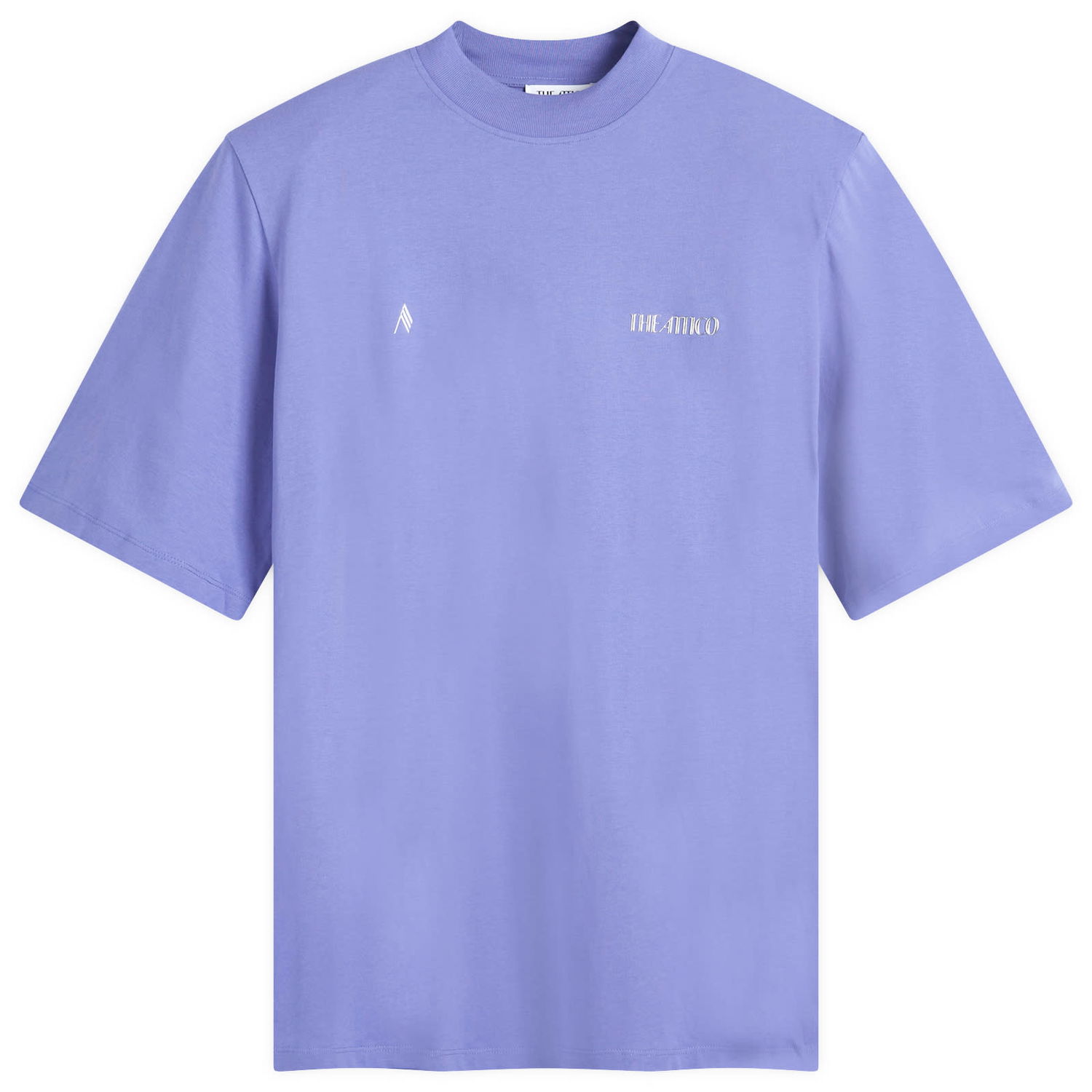 Тениска The Attico The Attico Kilie Oversized Logo T-Shirt, Size 42 Лилаво | 241WCT173, 1