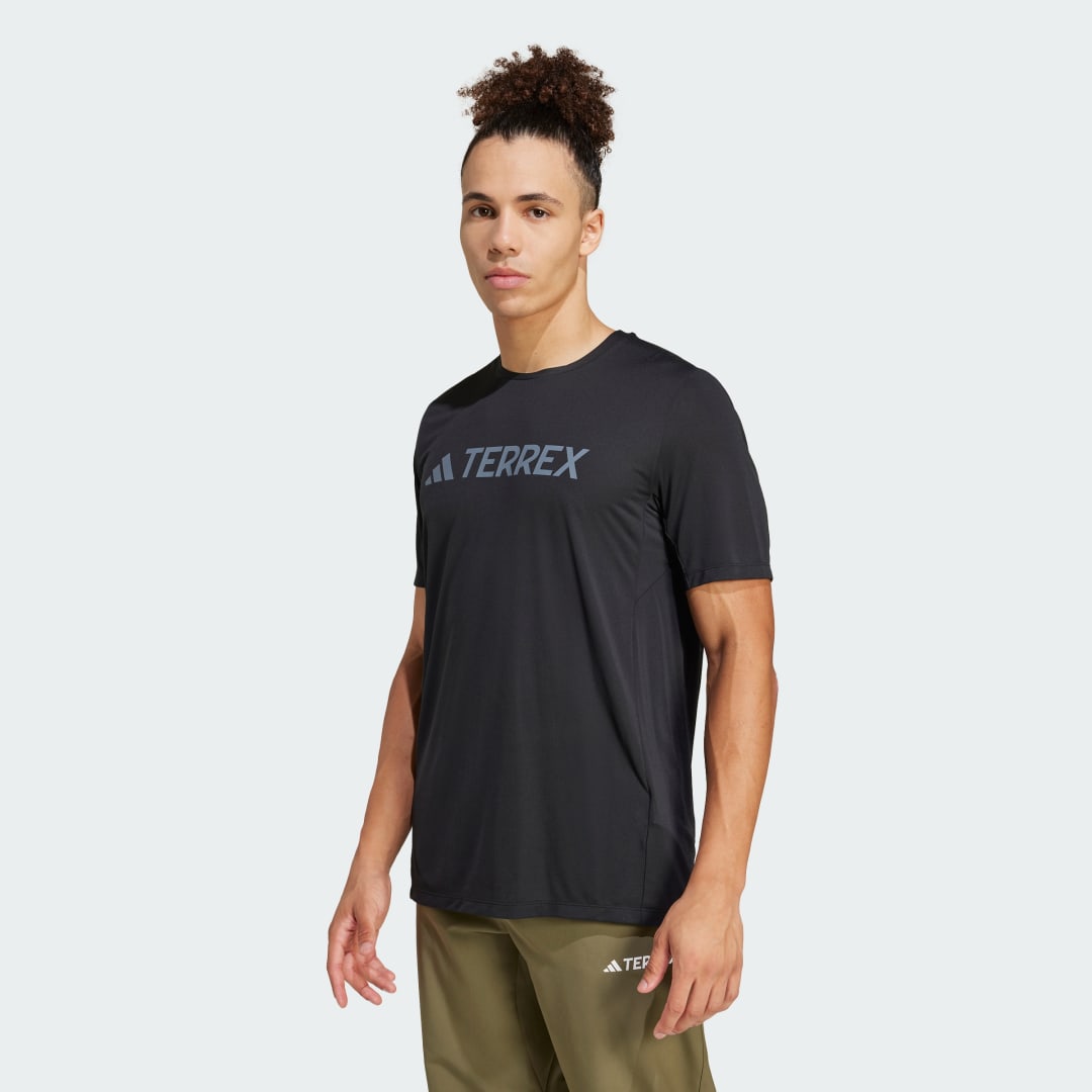 Тениска adidas Performance Terrex Multi Climacool Logo Tech T-Shirt Черно | JI9234, 0