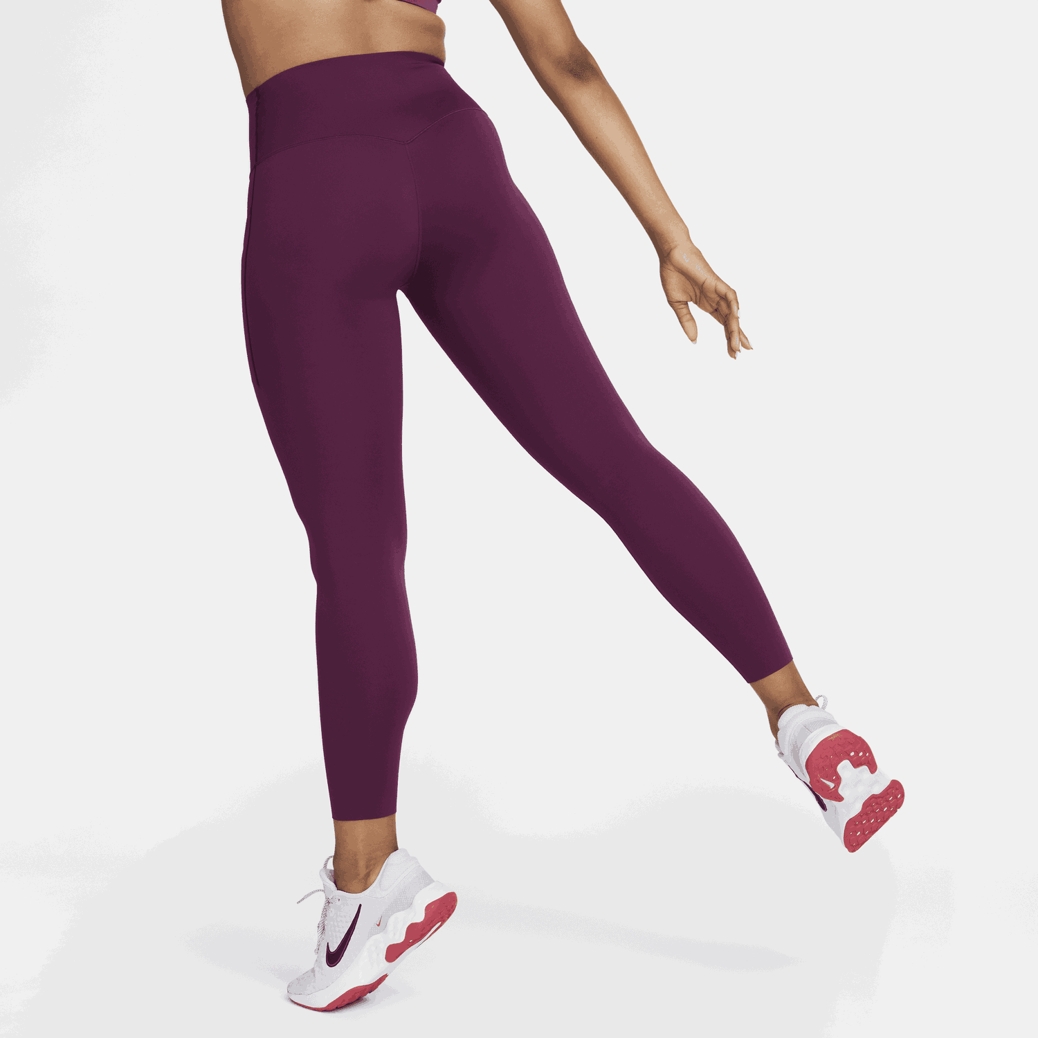 Клинове Nike Universa Medium-Support High-Waisted 7/8 Leggings with Pockets Лилаво | DQ5897-610, 1