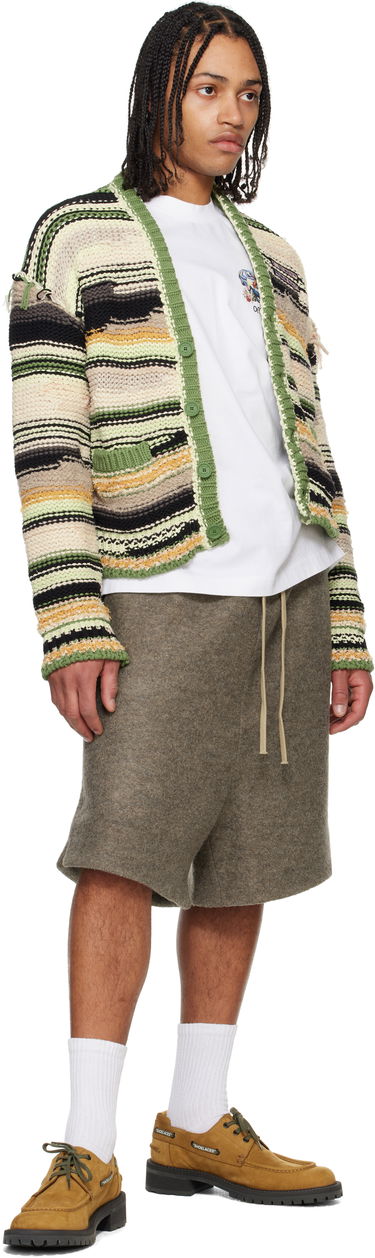 Пуловер Off-White Off-White Premium Quality Striped Knit Cardigan Многоцветен | OMHB02FS25KNI0015000, 3
