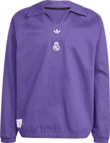 Пуловер adidas Performance Real Madrid Terrace Icons Drill Top Лилаво | JF2578, 1