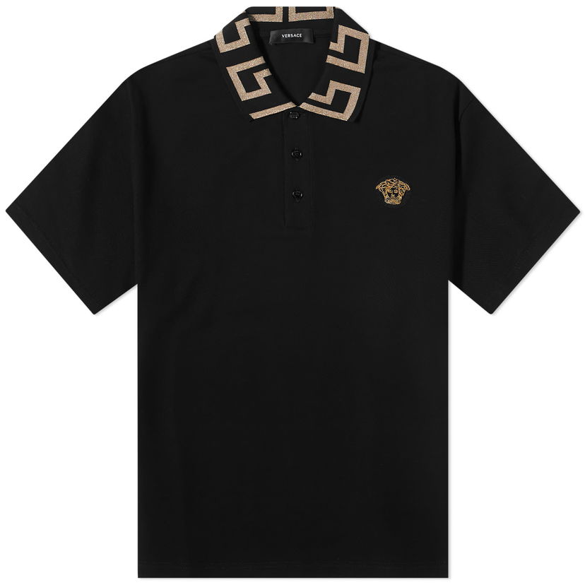 Риза Versace Medusa Greca Polo Черно | A87402-1A06199-1B000