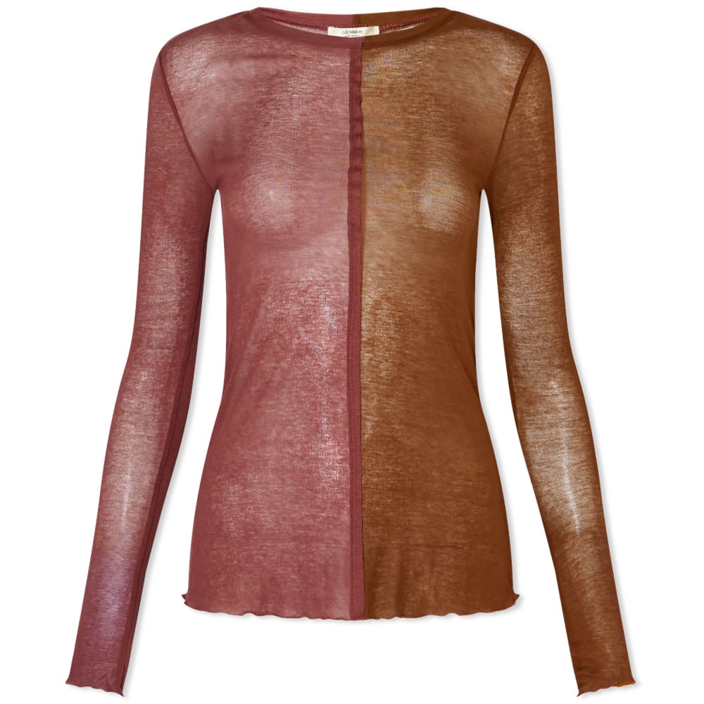 Тениска (di)vision Paragon Split Top Кафяво | DVN-014AW22-MBR, 0