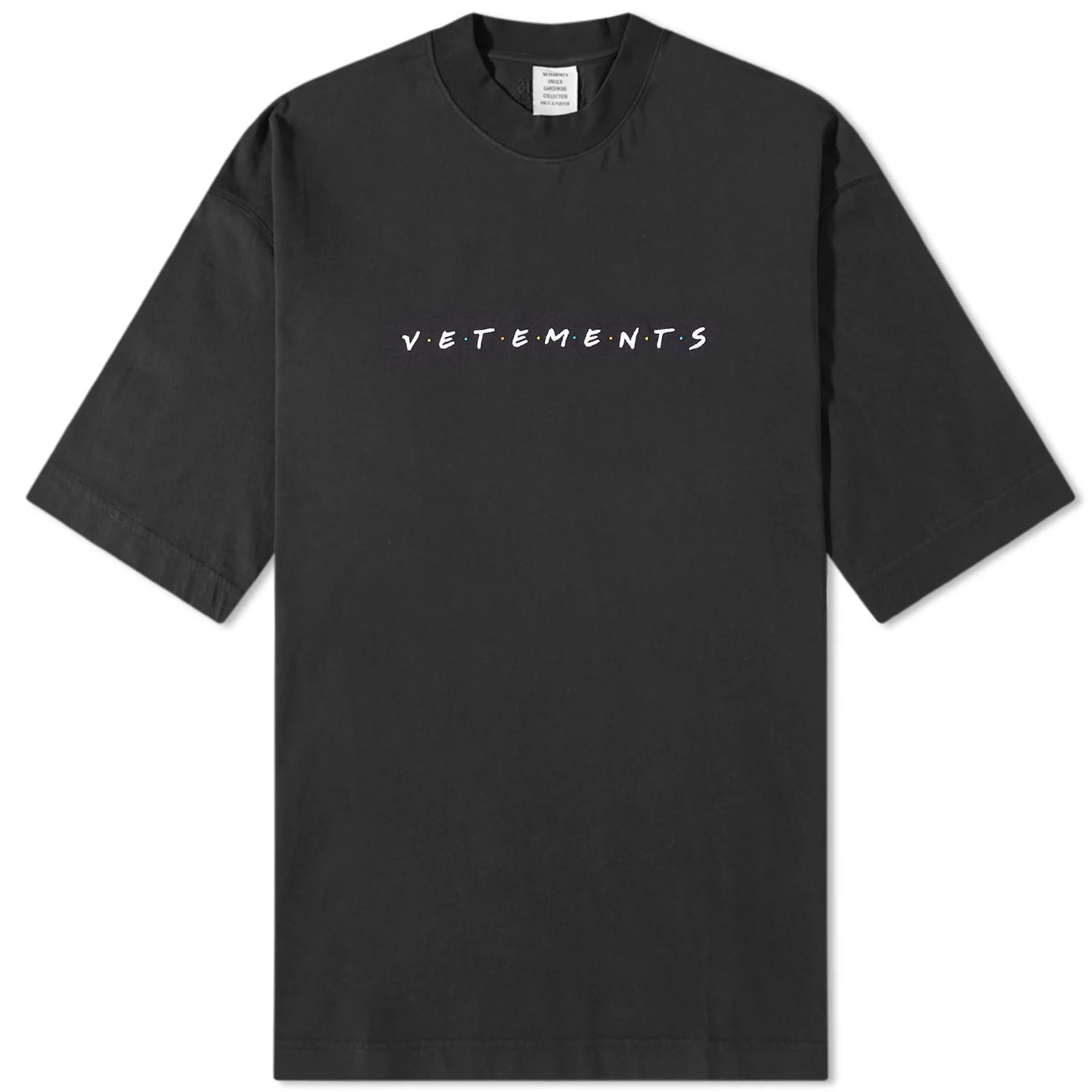 Тениска VETEMENTS Friendly Logo Черно | UE54TR270B, 0