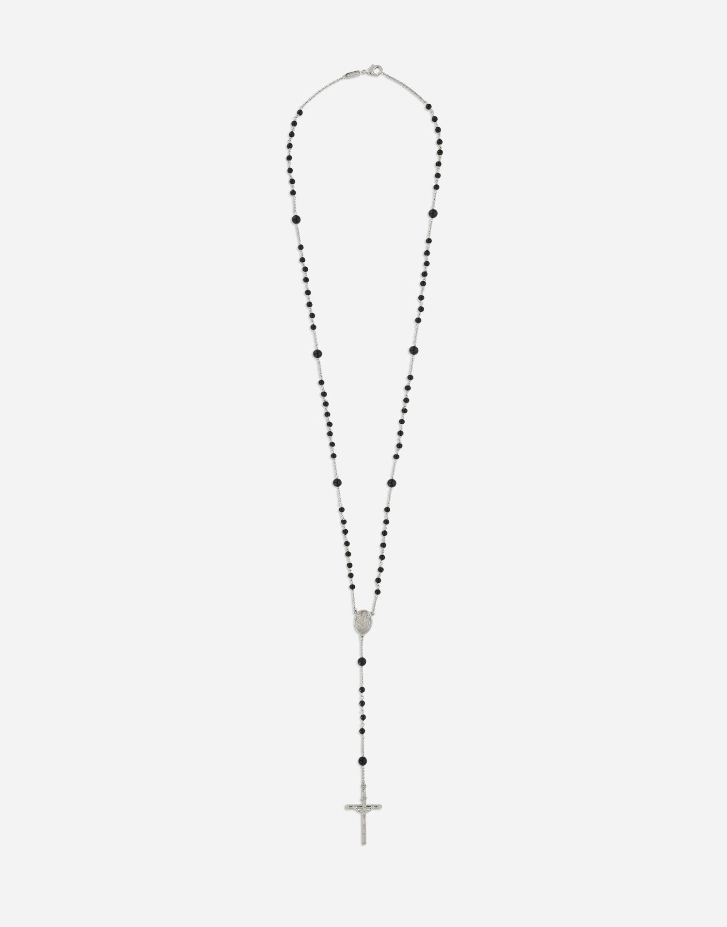 Колие Dolce & Gabbana Dolce & Gabbana Rosary Necklace with Cross Черно | WNP4C3W111187655, 0
