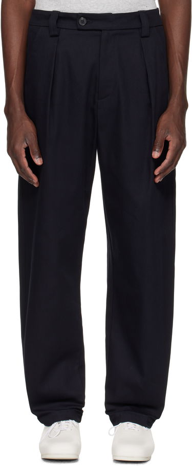 Панталони A.P.C. A.P.C. Renato Pleated Trousers Тъмно синьо | COFCO-H08428, 0