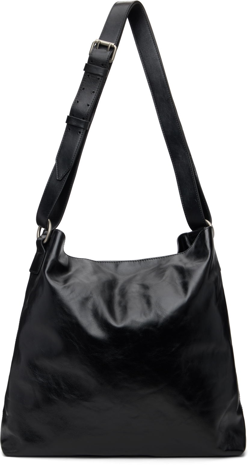 Чанта през рамо Dries Van Noten Dries Van Noten Leather Messenger Bag Черно | 252-021516-151