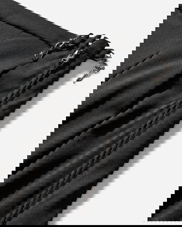 Пола OUR LEGACY Object Pleated Mini Skirt with Metal Clips and Raw Hem Черно | W2264OBW 001, 3