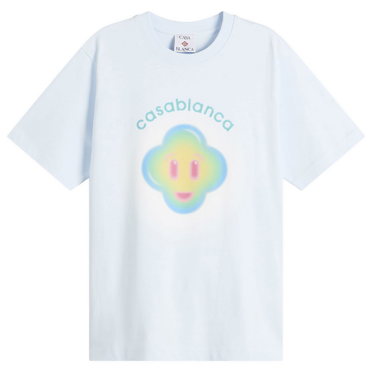 Тениска Casablanca Airbrush Smiley Classic T-Shirt Синьо | M-SP26-JTS-001-09, 1