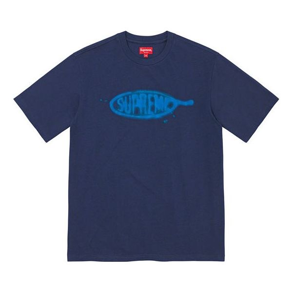 Тениска Supreme Supreme Ink Blot T-Shirt Тъмно синьо | SUP-SS22-174