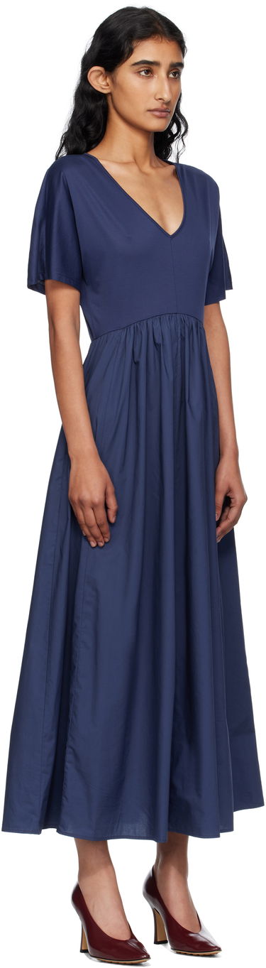 Pокля Max Mara Weekend Max Mara Bronzo Striped Midi Dress Синьо | 2515621082600, 4