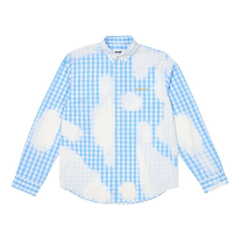 Риза Palace Bleached Out Shirt Синьо | P26SHT026