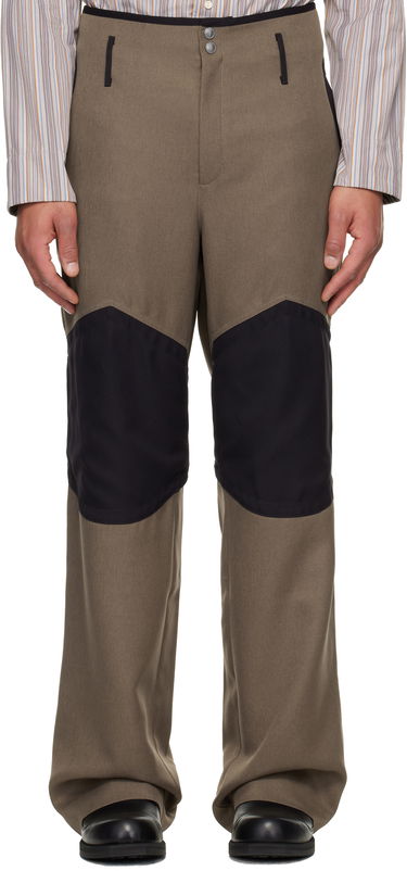 Панталони KIKO KOSTADINOV Kiko Kostadinov Orvos Panelled Trousers Кафяво | KKAW25T07-18, 0