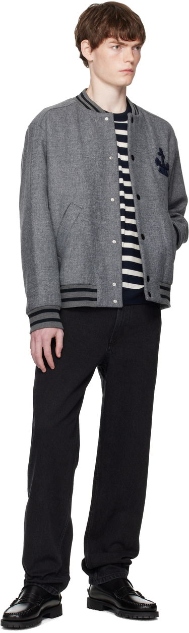 Яке бомбър A.P.C. A.P.C. Micka Wool Bomber Jacket Сиво | WVBEB-M32010, 3