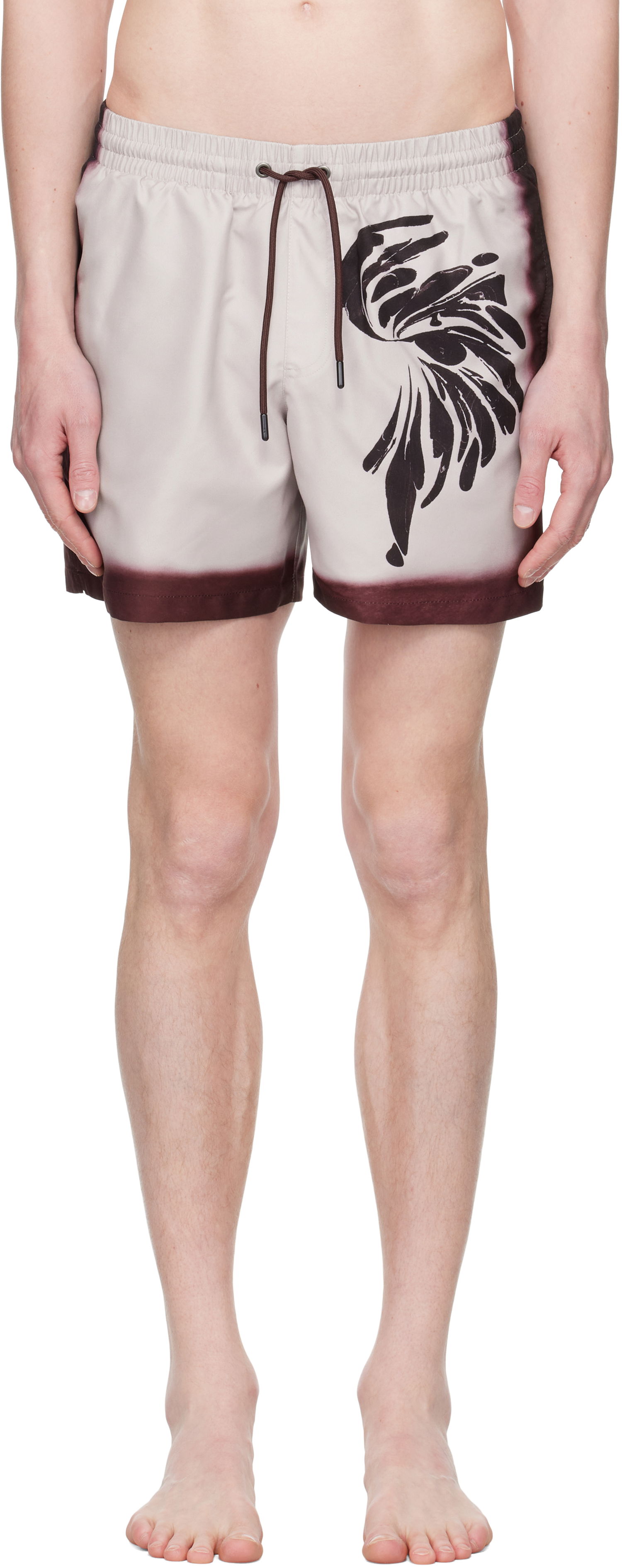 Бански Dries Van Noten Dries Van Noten Printed Swim Shorts Бежово | 251-082500-1433, 0