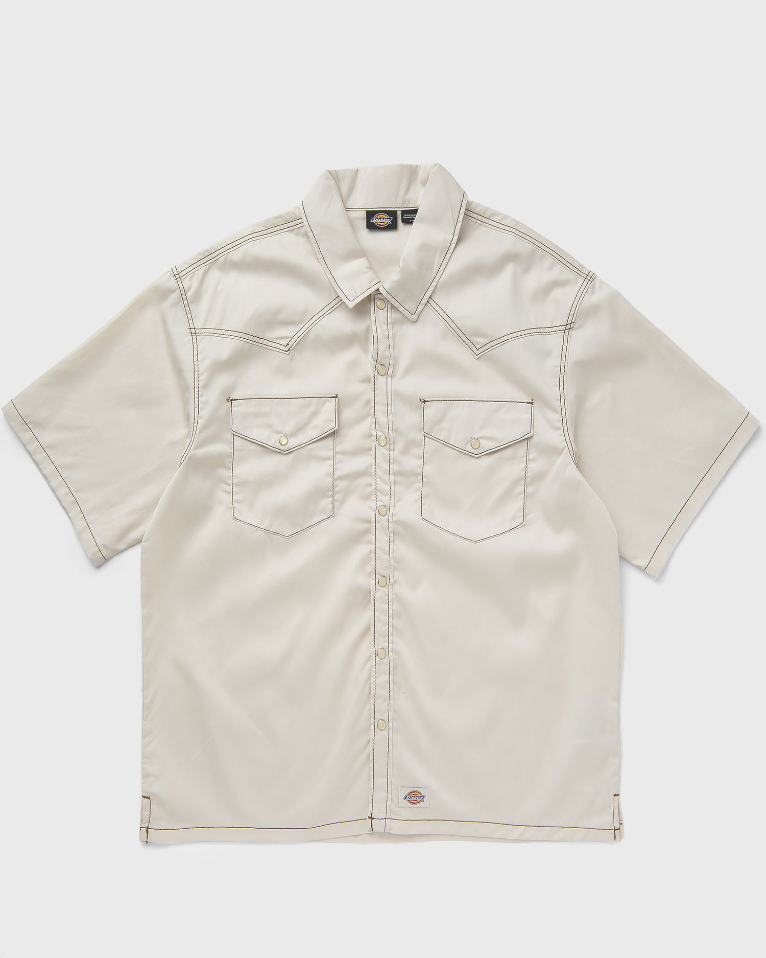 Риза Dickies River Ranch Short Sleeve Work Shirt Бежово | DK0A4Z7MF901, 1