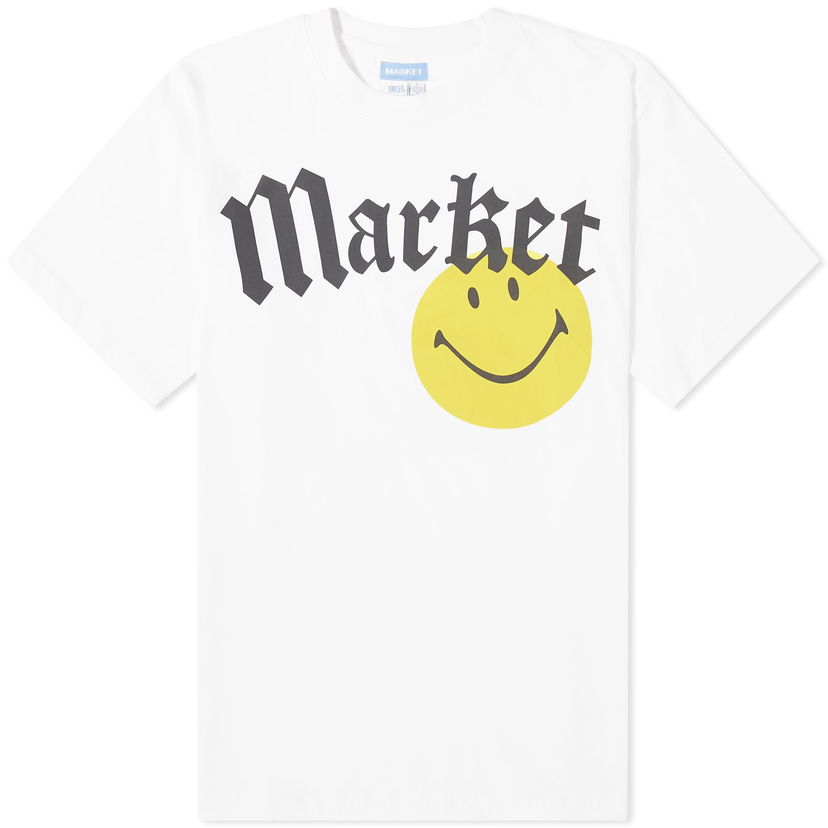 Тениска MARKET Smiley Gothic T-Shirt Бяло | 399001639-WHT