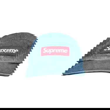 Шапка с козирка Supreme Washed Chino Twill Camp Cap Синьо | SS21H52 DENIM, 1