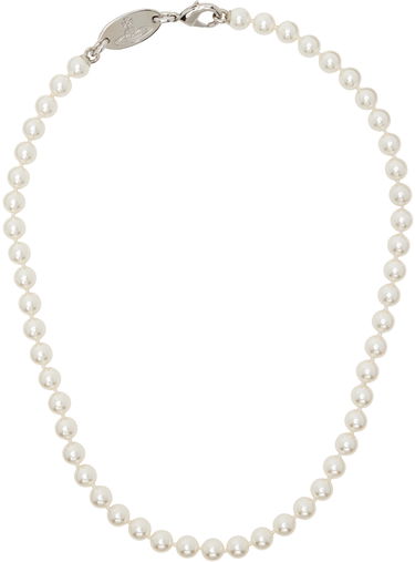 Колие Vivienne Westwood Vivienne Westwood Stuart Pearl Necklace Бяло | 63010087-02P155-IM, 0