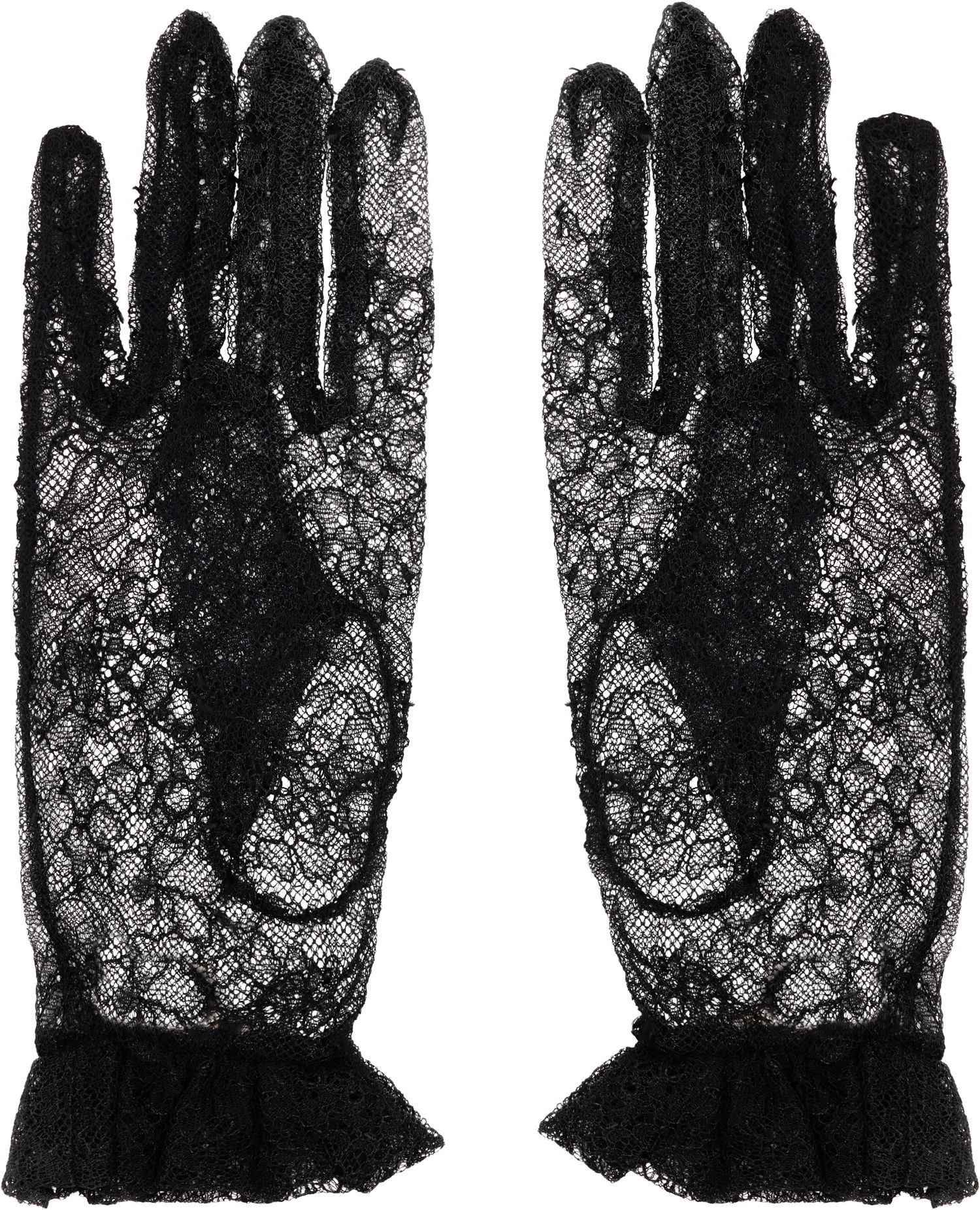 Ръкавици Valentino VLogo Signature Lace Gloves Черно | 7W2GD00FYCC, 1