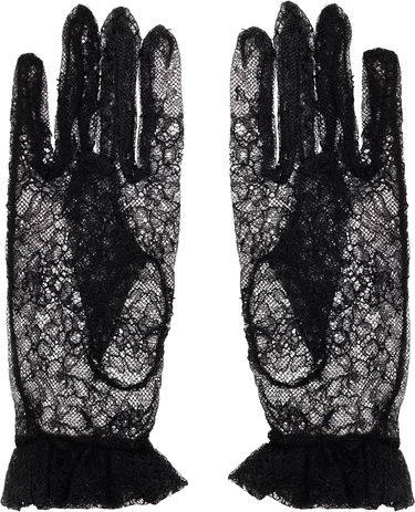 Ръкавици Valentino VLogo Signature Lace Gloves Черно | 7W2GD00FYCC, 1