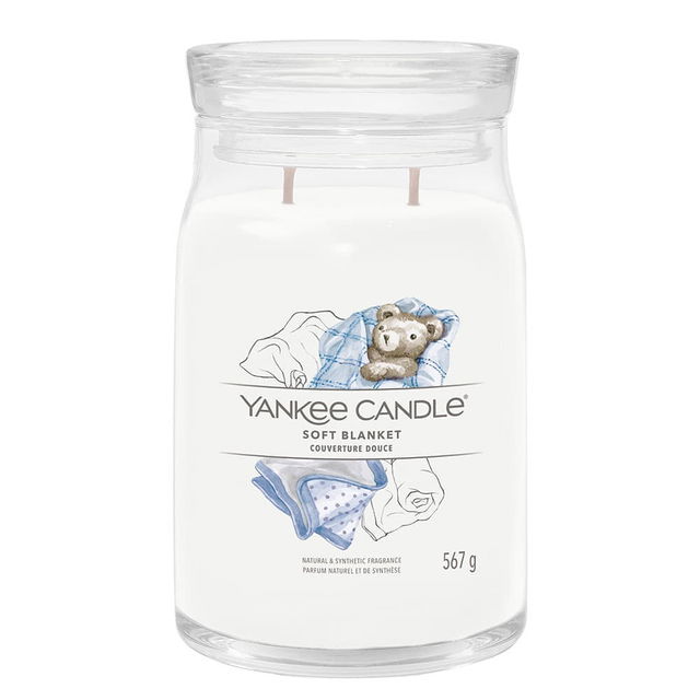 Signature Large Jar 2 Wicks Soft Blanket