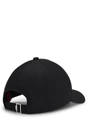 Шапка с козирка BOSS Cotton-Twill Baseball Cap with Metallic-Effect Embroidered Logo Черно | 50550608, 1
