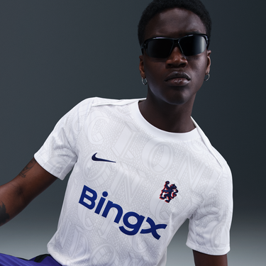 Фланелка Nike Dri-FIT Chelsea FC Academy Pro Pre-Match Soccer Jersey Бяло | HJ7139-101, 3
