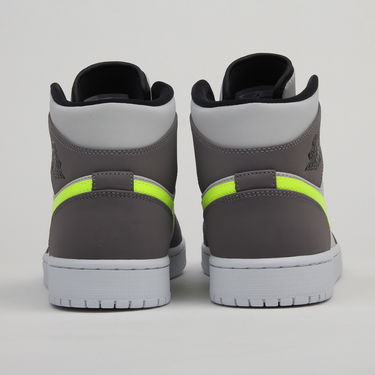 Кецове и обувки Jordan Air Jordan 1 Mid "Gun Smoke Volt" Сиво | 554724-072, 3