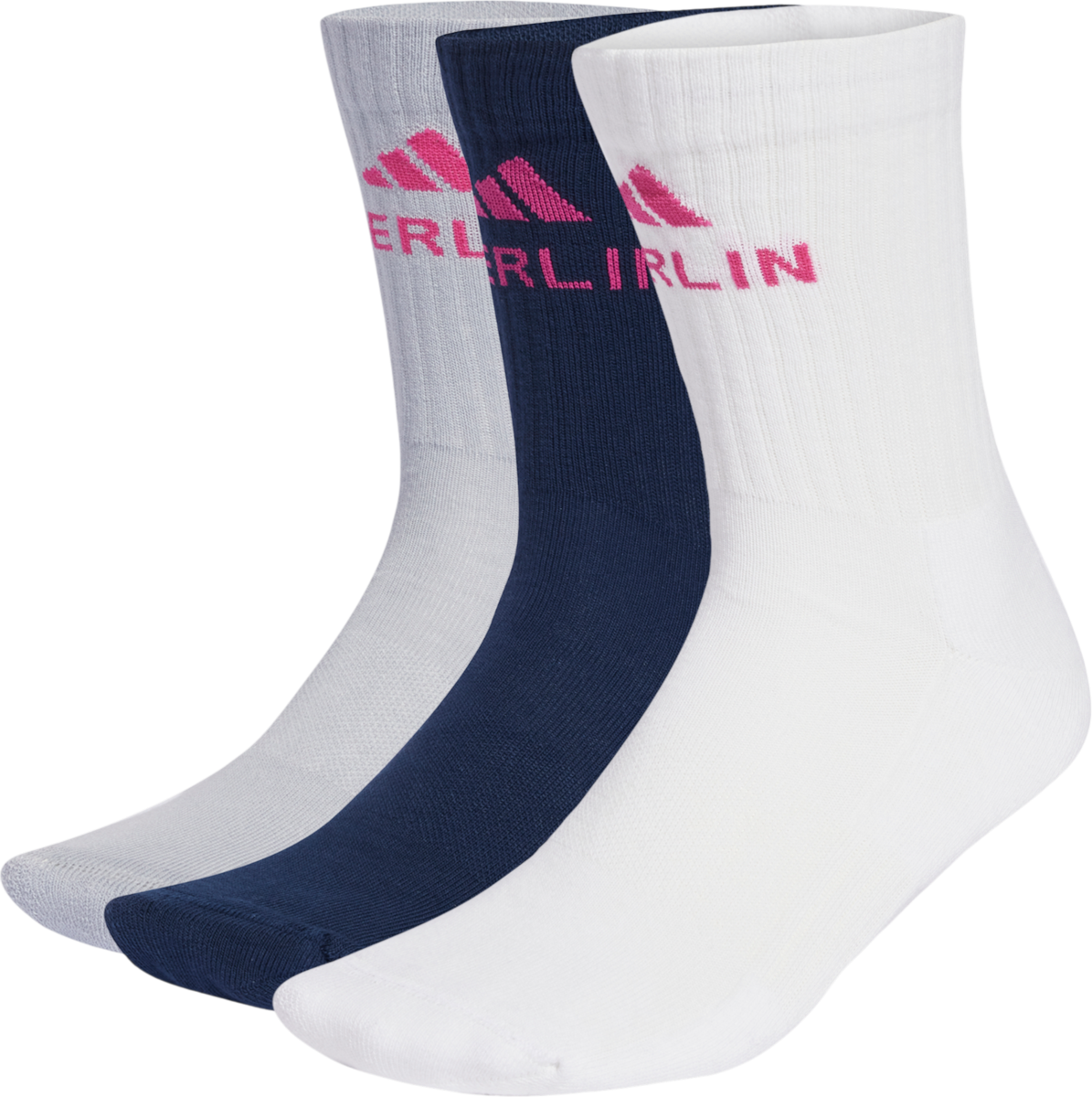 Чорапи adidas Originals BMW Berlin Marathon 2025 3 Pairs Quarter Socks Тъмно синьо | jy7723, 0