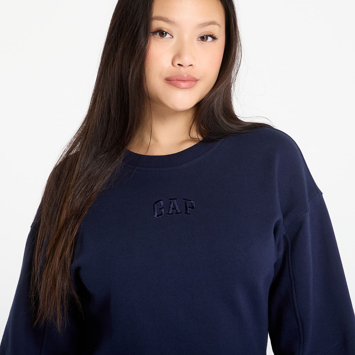 Pокля GAP Heavyweight Sweatshirt Dress Тъмно синьо | 823169-01, 1