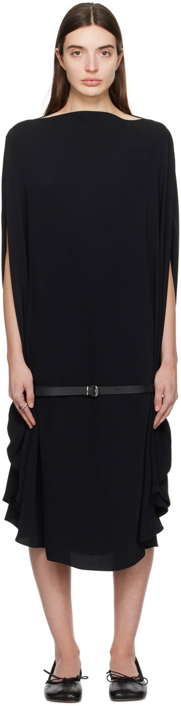 Pокля Maison Margiela MM6 Belted Midi Dress Черно | S52DD0037 S43455, 0