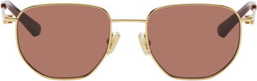 Слънчеви очила Bottega Veneta Bottega Veneta Split Metal Sunglasses Кафяво | BV1301S-006, 0