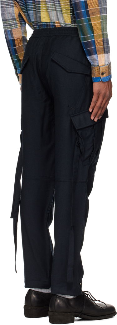 Карго панталони Maharishi Maharishi Merino Wool Track Cargo Pants Тъмно синьо | 6068, 2