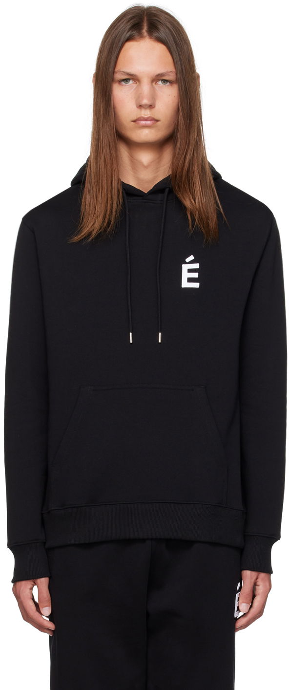 Суитчър Études Patch Logo Hoodie Черно | C00ME253A01599