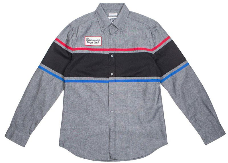 Риза BILLIONAIRE BOYS CLUB Billionaire Boys Club Service Bay Long Sleeve Shirt Сиво | 8911600CHAM, 0